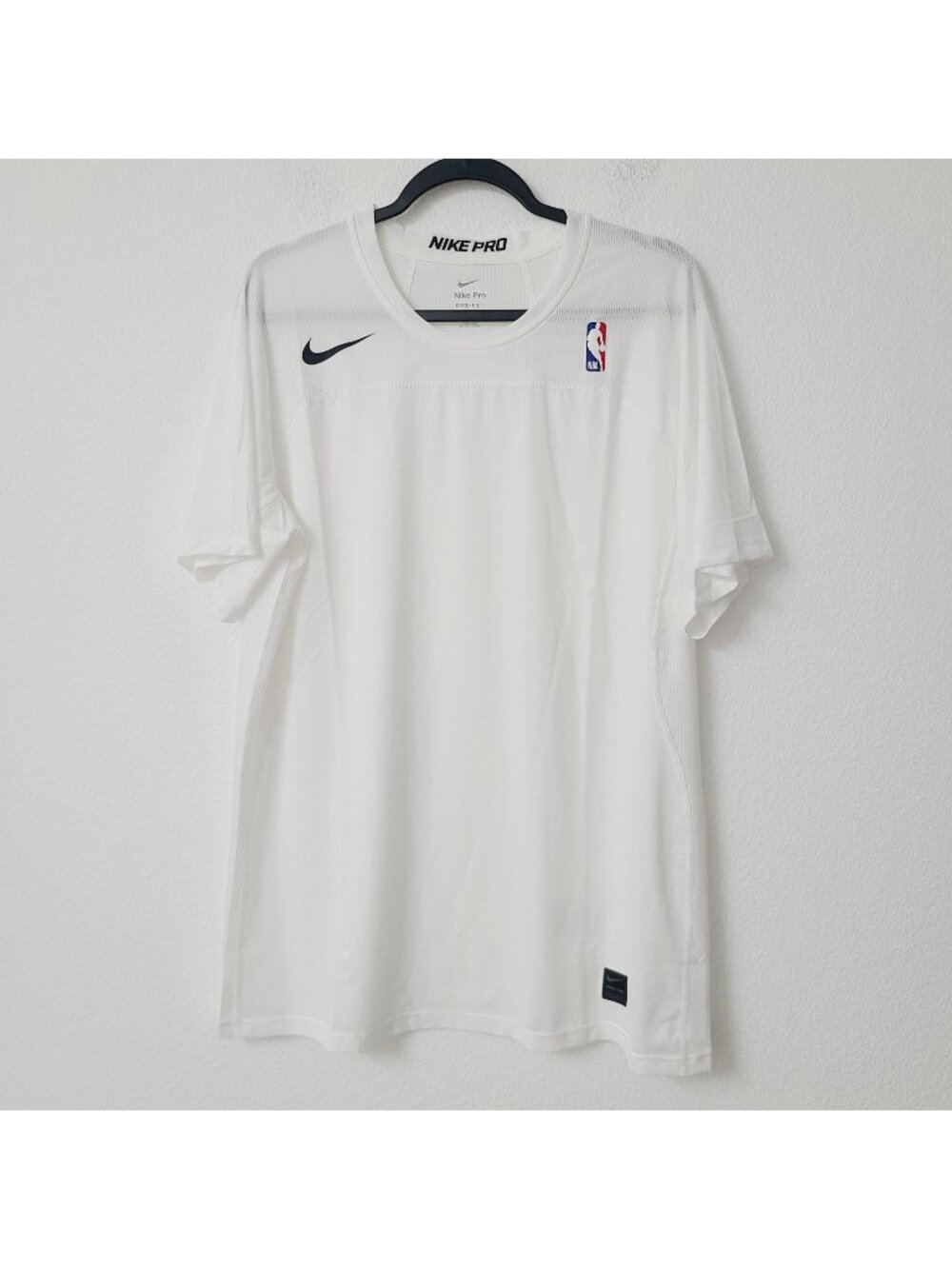 NEW Nike Pro NBA Team Player Issue HyperCool T-Shirt 880810-100 Size XL White